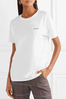 Thumbnail for your product : YEAH RIGHT NYC - Sleighin Embroidered Organic Cotton-jersey T-shirt - White