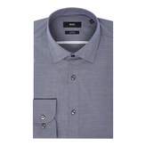 Thumbnail for your product : HUGO BOSS Men's Jerris Slim Fit Contrast Trim Micro Grid Shirt