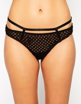 Thumbnail for your product : ASOS COLLECTION Giant Fishnet Strapping Thong