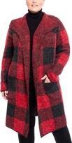 Thumbnail for your product : Joseph A Plus Size Drape Collar Coatigan Sweater
