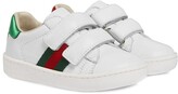 Thumbnail for your product : Gucci Children Toddler Leather Web Detail Sneakers