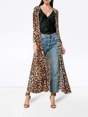 Leone We Are Leopard print silk jacket