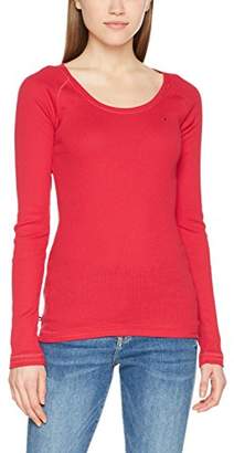 Tommy Jeans Women's Crew Neck Long Sleeve Top,X-Large