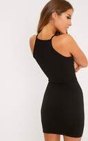 Thumbnail for your product : PrettyLittleThing Petite Black High Neck Bodycon Mini Dress