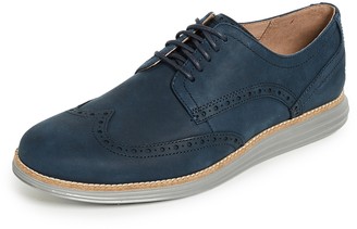 cole haan blue leather shoes