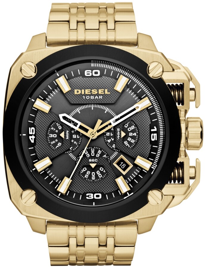 Diesel Mens Gold Watch | Shop the world's largest collection of 