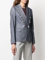 Thumbnail for your product : Tagliatore Alicya double-breasted linen jacket
