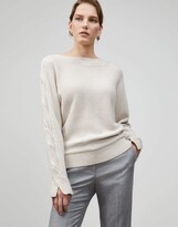 Plus-Size Cashmere Braided Cable Swea 