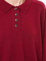 Thumbnail for your product : LOULOU STUDIO Knitted Long-Sleeved Polo Shirt