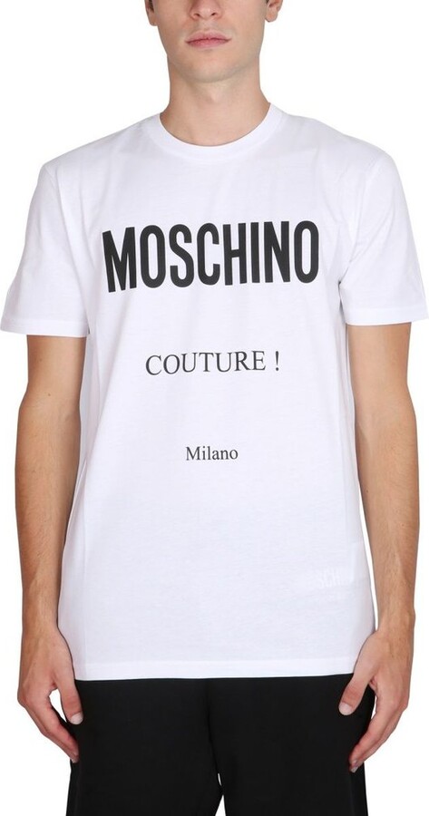 Moschino Logo Printed Crewneck T-Shirt