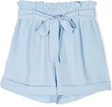 Thumbnail for your product : Liu Jo Elasticated-Waist Belted Shorts