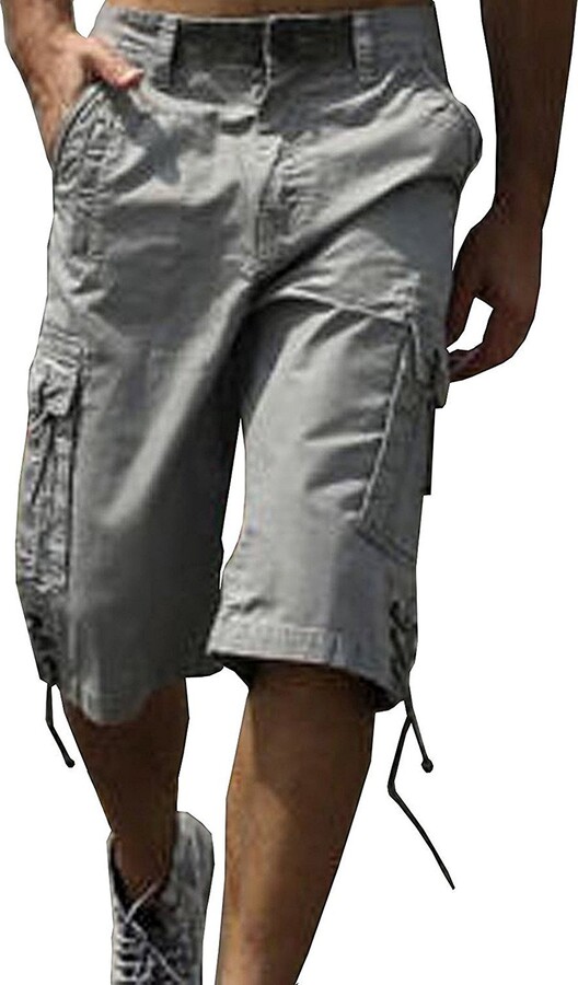 newfacelook Mens Combat Summer Causal Military Style Cargo Army Shorts