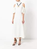 Thumbnail for your product : Ellery cut-out shoulder flared dress