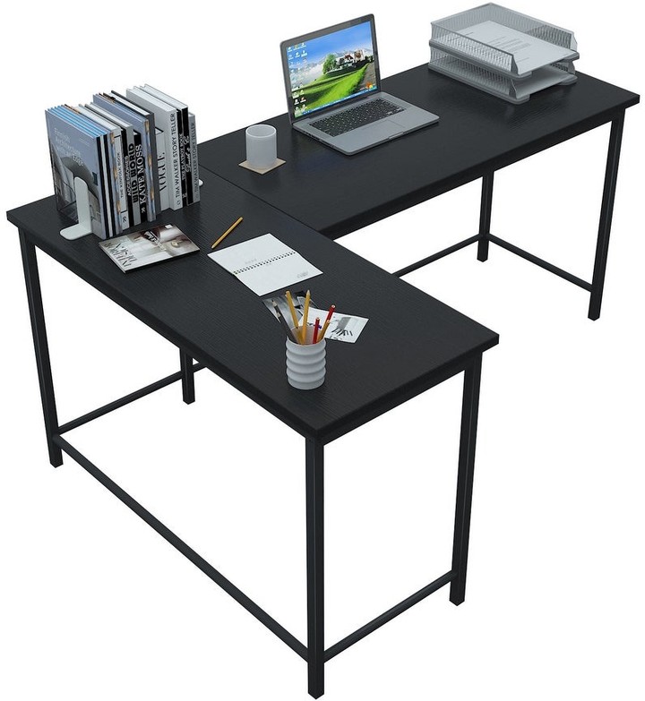 Overstock L Shaped Desk Computer Desk for Home Office ShopStyle
