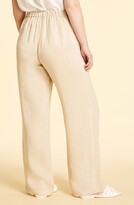 Thumbnail for your product : Marina Rinaldi Recanati Wide Leg Linen Pants