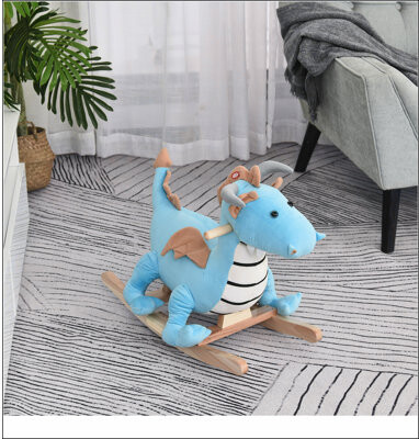 Kids Toy Dinosaur Ride Rocking Chair with Realistic Sounds for18-36 Months