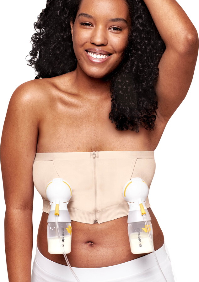 Medela Hands Free Pumping Bustier, Extra Large, Chai, 101043804, 1 Each