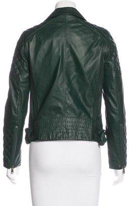Gerard Darel Leather Quilted Jacket
