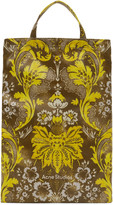 Thumbnail for your product : Acne Studios Brown and Yellow Floral Print Tote