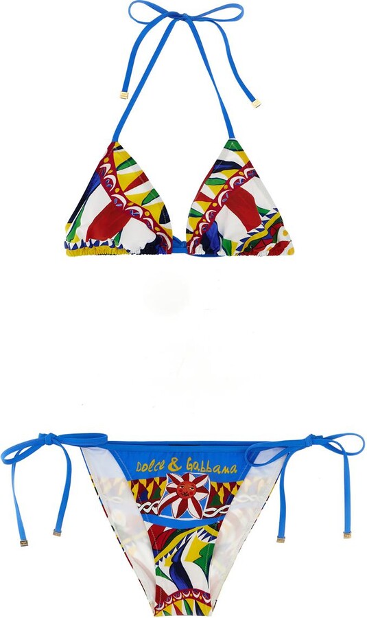 Dolce & Gabbana 'Carretto' bikini - ShopStyle Two Piece Swimsuits