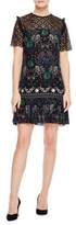 Thumbnail for your product : Sandro Gouet Short-Sleeve Printed Lace Dress