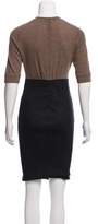 Thumbnail for your product : Brunello Cucinelli Wool Colorblock Dress