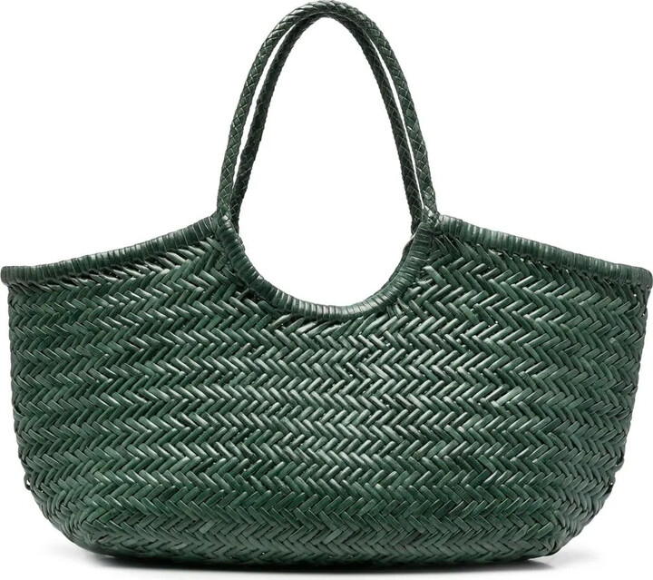DRAGON DIFFUSION Nantucket interwoven leather tote bag