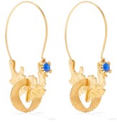 Thumbnail for your product : Chopova Lowena Crystal Gold-plated Silver Earrings - Gold