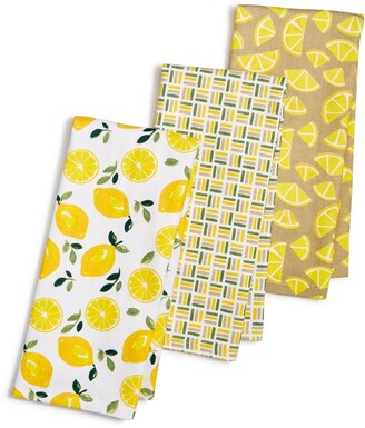 Martha Stewart Collection 3-Pc. Citrus Kitchen Towel Set, Created for Macy's