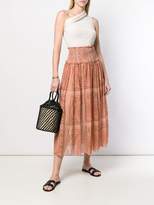 Thumbnail for your product : Zimmermann paisley high rise skirt