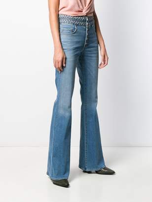 Veronica Beard faded flared jeans