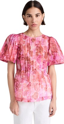 売れ筋商品|||オルセン カットソー トップス レディース Women's Shirt with Rolled Sleeve Tab Detail Misty rose Womens Tencel Everyday Blouse | TENCEL™ Lyocell