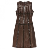 Thumbnail for your product : Herve Leger Brown Leather Dress