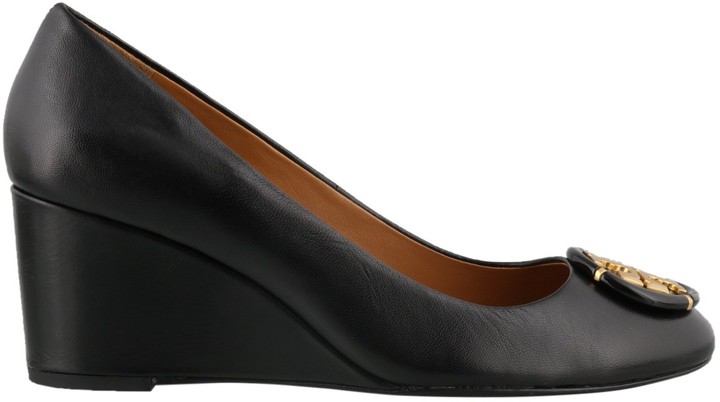 multi logo wedge tory burch