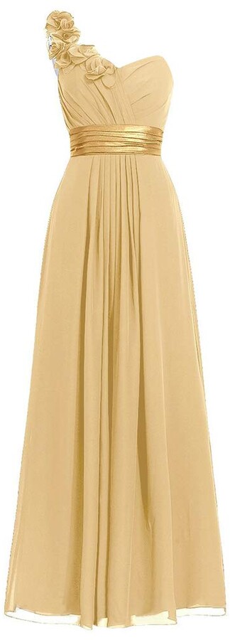 simple gold gown