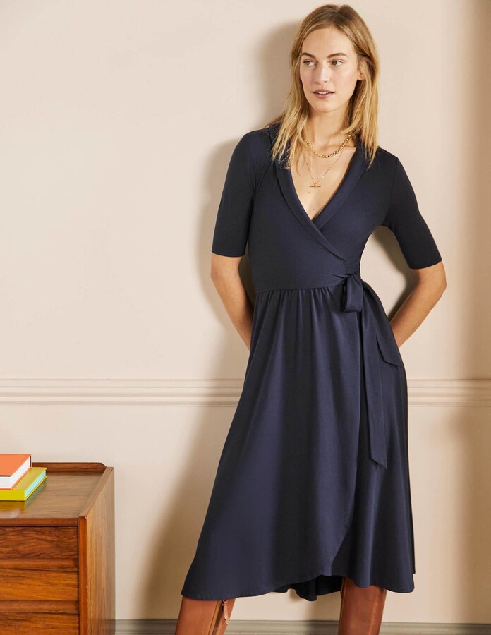 Boden Lavinia Jersey Wrap Dress - ShopStyle