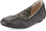 Thumbnail for your product : Toms Camila Leather Ballerina Flat