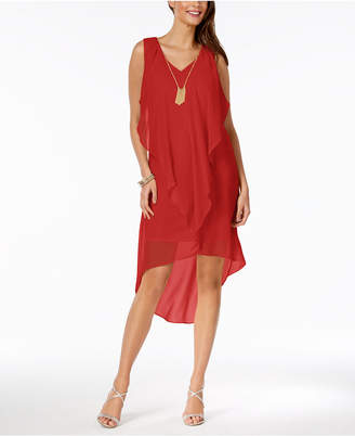 Thalia Sodi Ruffled High-Low Shift Dress, Created for Macy's