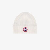 Thumbnail for your product : Canada Goose White Arctic Disc Rib Toque wool beanie hat