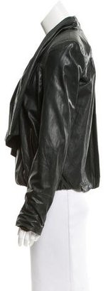 Diane von Furstenberg Leather Meringue Jacket