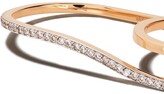 Thumbnail for your product : Botier 18kt rose gold Bella diamond double ring