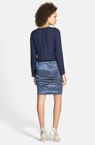 Thumbnail for your product : Nicole Miller Silk & Metallic Blouson Dress