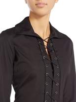 Thumbnail for your product : Polo Ralph Lauren Long Sleeve Tie Front Cuff Dress