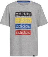 Thumbnail for your product : adidas Boy's Sketchy Linear Logo T-Shirt