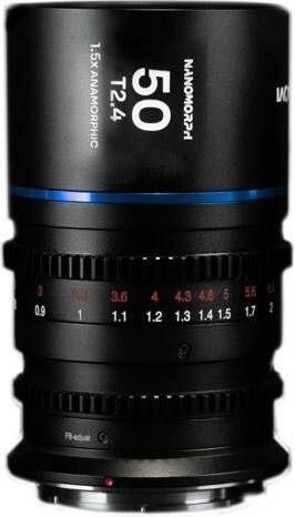 Venus Optics Venus Laowa Nanomorph 50mm T2.4 1.5x S35 Anamorphic Lens for Canon RF, Blue Flare