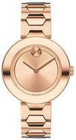 Thumbnail for your product : Movado Bold 32mm Case Polished Bezel Rose Gold Plated Stainless Steel Bracelet Ladies Watch
