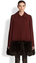 Thumbnail for your product : The Row Hastin Fox Fur-Trim Jacket