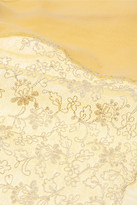 Thumbnail for your product : La Perla Sparkling Jasmine embroidered silk-georgette and stretch-tulle briefs