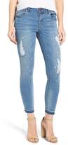 Thumbnail for your product : 1822 Denim 1822 Released Hem Destroyed Crop Skinny Jeans