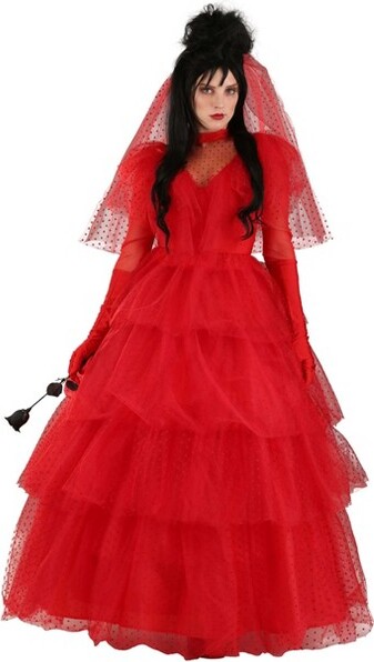 HalloweenCostumes.comSmallWomenRedWomen'sWeddingDressRed
